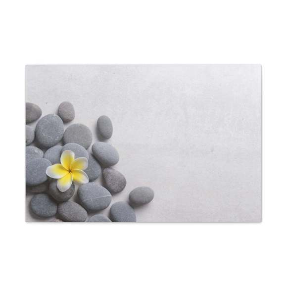 Frangipani and Zen Stones Forest Floral Nature Photography Canvas Wall Art for H